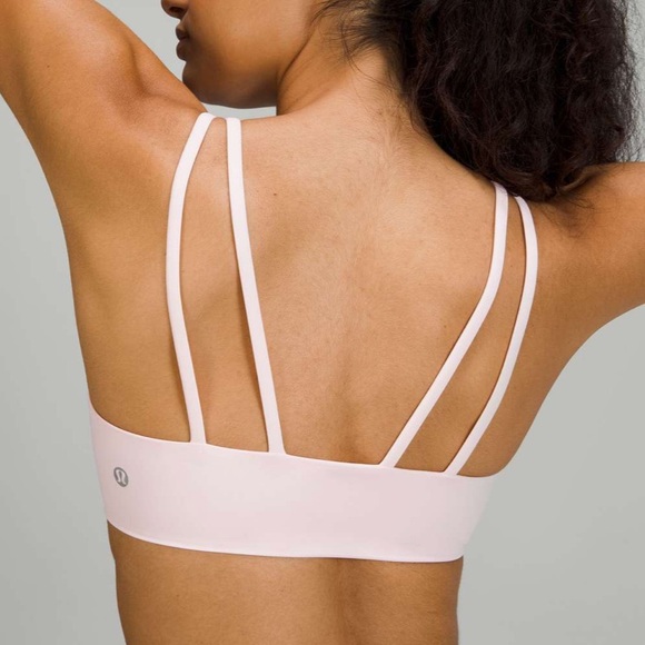 Lululemon Like a Cloud Bra *Light Support, B/C Cup Strawberry Milkshake Size 4 - Picture 5 of 7